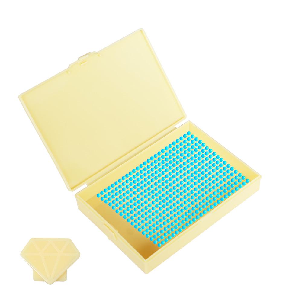 Новый лоток для алмазной мозаики DIY в макаронных цветах, Многофункциональный лоток с откидной крышкой для хранения страз, Удобное размещение страз