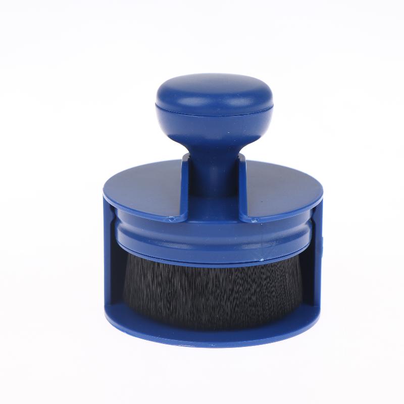 Ergonomics Round Handle Brush With Storage Racks For Car Lnterior Cleaning And Blush And Loose Powder Brush