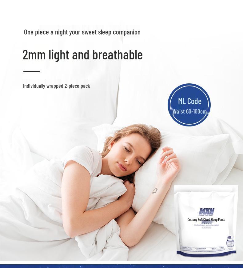 Ultra-Thin Plus Size Night Sanitary Period Pants - Heavy Flow Secure Sleep Underwear