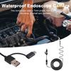 Endoscope Camera with 6 LED Lights IP67 Waterproof Inspection Borescope with Flexible Snake Cable Camera for Android for iOS