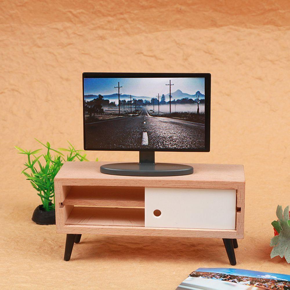 Bookshelf Couch TV set Mini Furniture Simulation Furniture Doll House Furniture Miniature Furniture