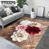 Ковер с 3D-печатью, цветочный узор, ковер для украшения гостиной, коврик под диван и чайный столик, для спальни, прикроватный