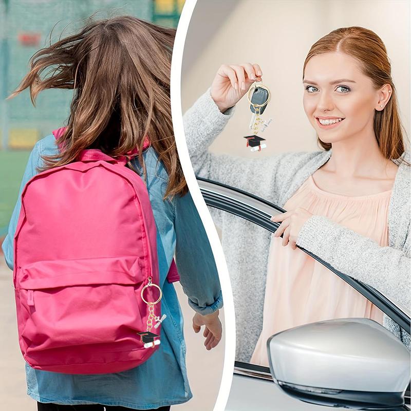 Брелок для ключей на выпускной сезон 2025 года, памятный знак, гравированный сплав, креативный брелок в виде книжной крышки, уникальный, многофункциональный