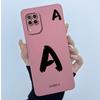 For Huawei Nova 7i Case Cover Lucky Initial Letter Liquid Soft Silicone Phone Bumper for Huawei P40 Lite Nova7i JNY-LX2 Casing