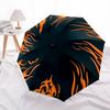 1pc Flame Design Folding Umbrella, Durable, Suitable for Outdoor Activities or Rain, Suitable for Commuting yy251027143
