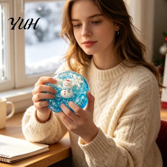 Kids Fidget Toys 1/4Pcs Christmas Stress Ball Toy, Anxiety Relief Squeezable Ball, Xmas Elastic Theme Sensory Party Favors for Adults and Toy