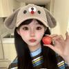 Модная милая 3D бейсболка с мордочкой щенка для пары, летняя дышащая солнцезащитная кепка тракера