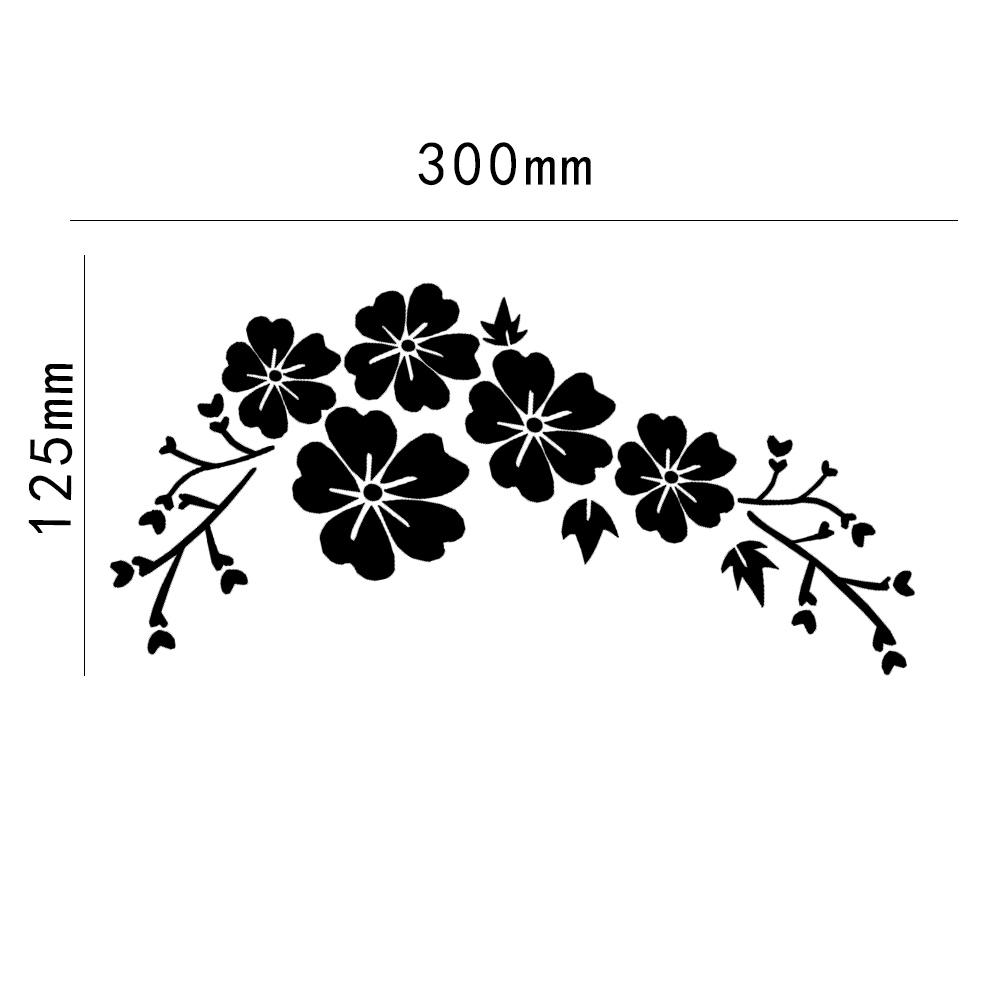 Exterior Accessories Auto Body Car Decoration Flower Pattern Car Sticker Car Styling Auto Decal