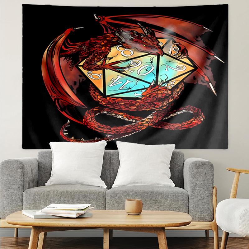 Dungeons & Dragons Tapestry Hanging for Bedroom,Livingroom, Playroom,Decor Art Room Wall Tapestry Holiday and Birthday Gifts