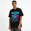 MASON 67 Потеющая Графика Бейсбольной биты Повседневная Футболка Футболка из чистого хлопка