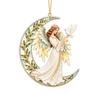 Moon Christmas Acrylic Hanging Ornament Set for Holiday Tree Decor