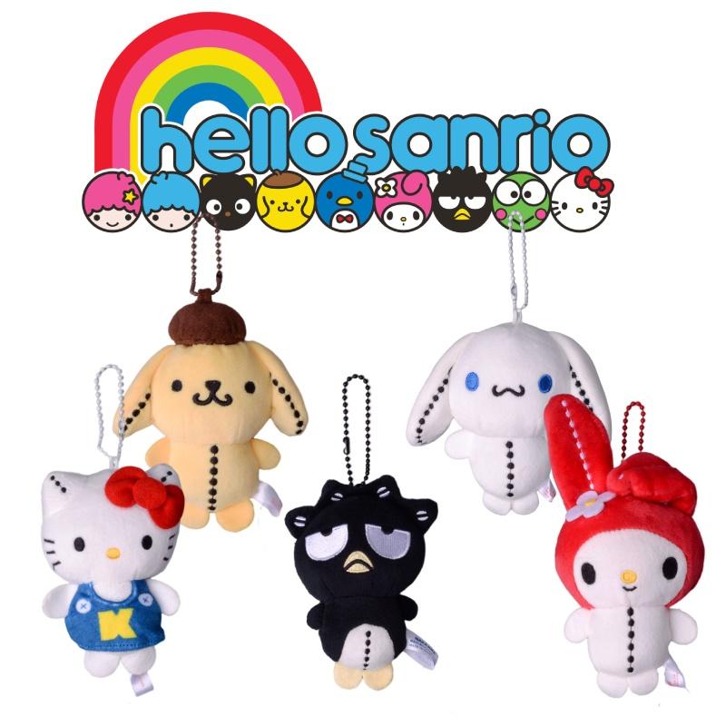Cute Sanrio Hanging Plush Toy With Melody, Cinnamoroll, Pompom Purin, Hellokitty, Badbadtz-maru Patterns