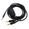 Stereo 3.5mm Audio Cable Gaming Headset Cable for MMX300 Headphone Cable Volume Control Inline Cord Accessories