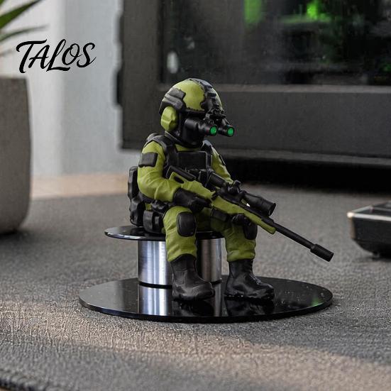 Военная фигурка 3D-печатный солдат, настольная фигурка, модель, подарок для энтузиастов миниатюр, украшение для дома, офиса, автомобиля и коллекционеров