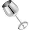 Stainless Steel Stemmed Wine Glasses 350 Ml, Unbreakable Wine Glass Goblets, Gift for Men and Women,