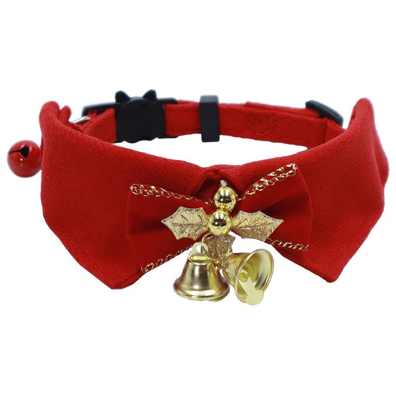 Red Shirt Collar Cat Dog Luxury Western Polyester Neck Ring Bib Classic Cross-Border Pet Lights Fashion