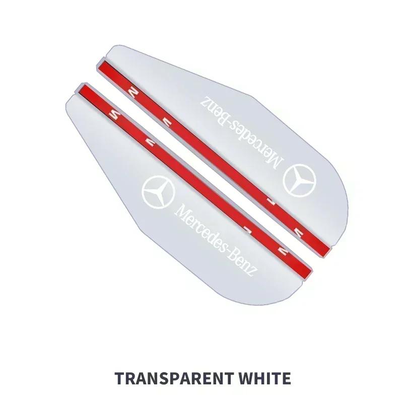 DAR4 2pc Car Rearview Mirror Rain Eyebrow Visor Sticker Auto Accessories For Mercedes Benz W211 W203 W204 W210 W124 AMG W202 CLA W212