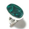 Malachite Gemstone 925 Sterling Silver Gift Jewelry Ring Size 7