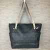 Shoulder Handbag Black Logo Pattern(USED)