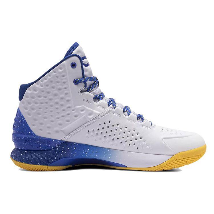 Under Armour Мужские кроссовки Curry 1 Retro Dub Nation 2021 White Taxi Royal 3024397-100