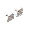 HX6F Ginkgos Leaves/Heart Studs Earrings Daily Wear Earrings Alloy Texture