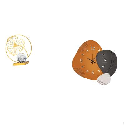 Железная Статуя Часы Орнамент Скульптура для Книжной Полки Офиса Камина Стола Спальни Современное Настенное Крепление