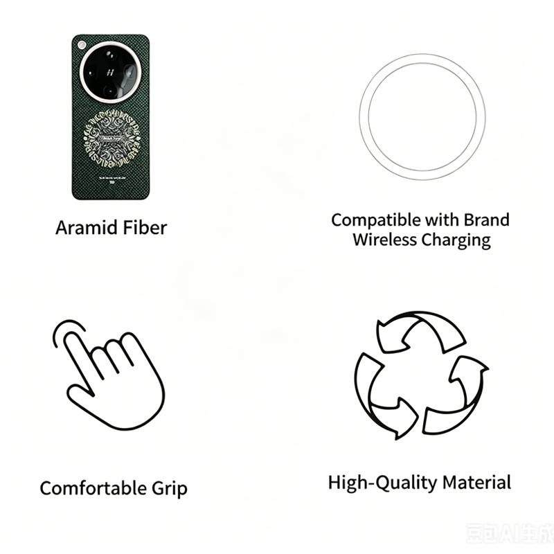 Carbon Fiber Case For VIVO X300 Pro Kevlar Wireless Charging Back Cover Case for VIVO X300 PRO