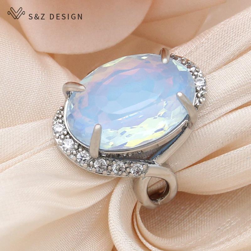 Модные кольца цвета розового золота овальной формы с кристаллами в форме яйца для женщин, свадебные кольца с фианитом, модные ювелирные изделия, подарок