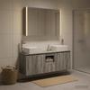 Bathroom Cabinet Set 4 pcs Grey Sonoma Particleboard