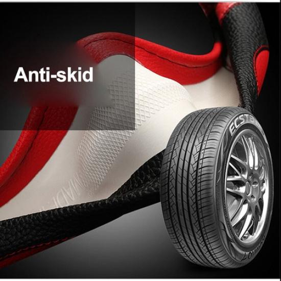 D Type Car Steering Wheel Cover For Nissan Rogue Leaf Maxima For VW Jetta Golf