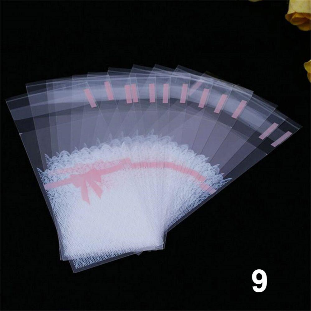 100pcs/lot Cute Bow Party Supplies Wedding Favors Lipstick Bag Gift Packages OPP Bags Plastic Pocket