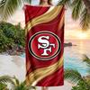 Сан-Франциско 49ers Модное пляжное полотенце Портативное мягкое быстросохнущее полотенце Для плавания, кемпинга, отпуска