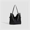 Korean Style Black Fashion Tote - Large Capacity, High-End, Versatile Shoulder & Underarm Bag