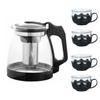 Heat Resistant Strainer Tea Kettle with Filter Kung Fu Teaware Tea-Water Separator Pot  Office