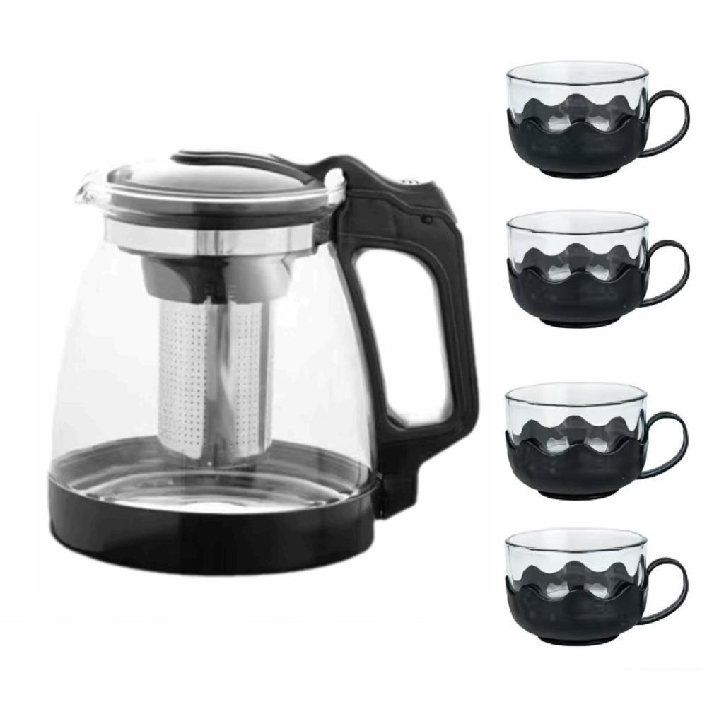 Heat Resistant Strainer Tea Kettle with Filter Kung Fu Teaware Tea-Water Separator Pot  Office