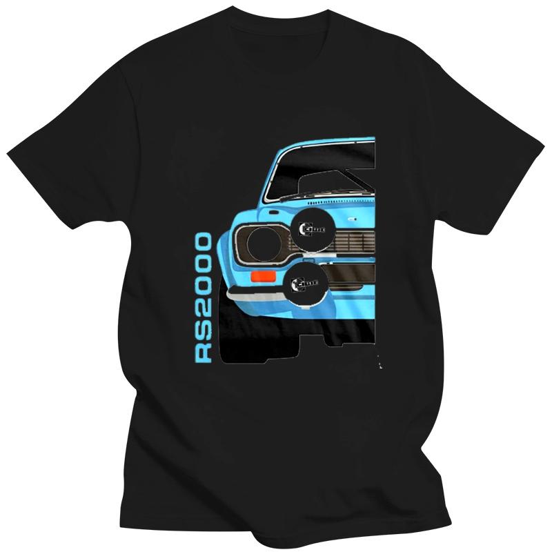 Men WomenAmerican Classic Car Escort Blue Mk1 Rs2000 Car White 2019 Unisexs New Fashion Brand Clothing Tops Unisex T Shirt Clothes