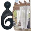 Patio Hooks 50 Pieces Shower Hooks Multi-purpose Pergola Drape Rings Rustproof Hangers For Fence Plants Indoor Outdoor Patios