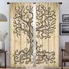 Затемняющая штора Древо Жизни для комнаты 2 панели Современные шторы для гостиной 2 штуки Хэллоуинская декорация Тюль для спальни Детская