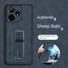 Luxury Sheepskin Leather Case for Realme NEO 7 NEO7 Matte Stand Holder Protection Silicone Back Cover for Realme C75 GT 7 Pro GT6 T NEO 6SE