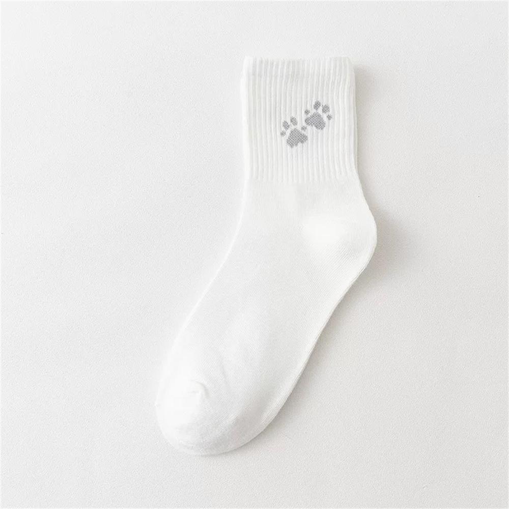 Смешные мультяшные носки в виде сердца астронавта с полосками в виде медведя, улыбки и отпечатков ног, спортивные хипстерские носки в стиле Харадзюку, повседневные мягкие белые хлопковые носки, Прямая поставка