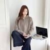 Womens Loose Fit Turtleneck Knit Sweater Winter Casual Pullover Soft Acrylic Blend Warm Top