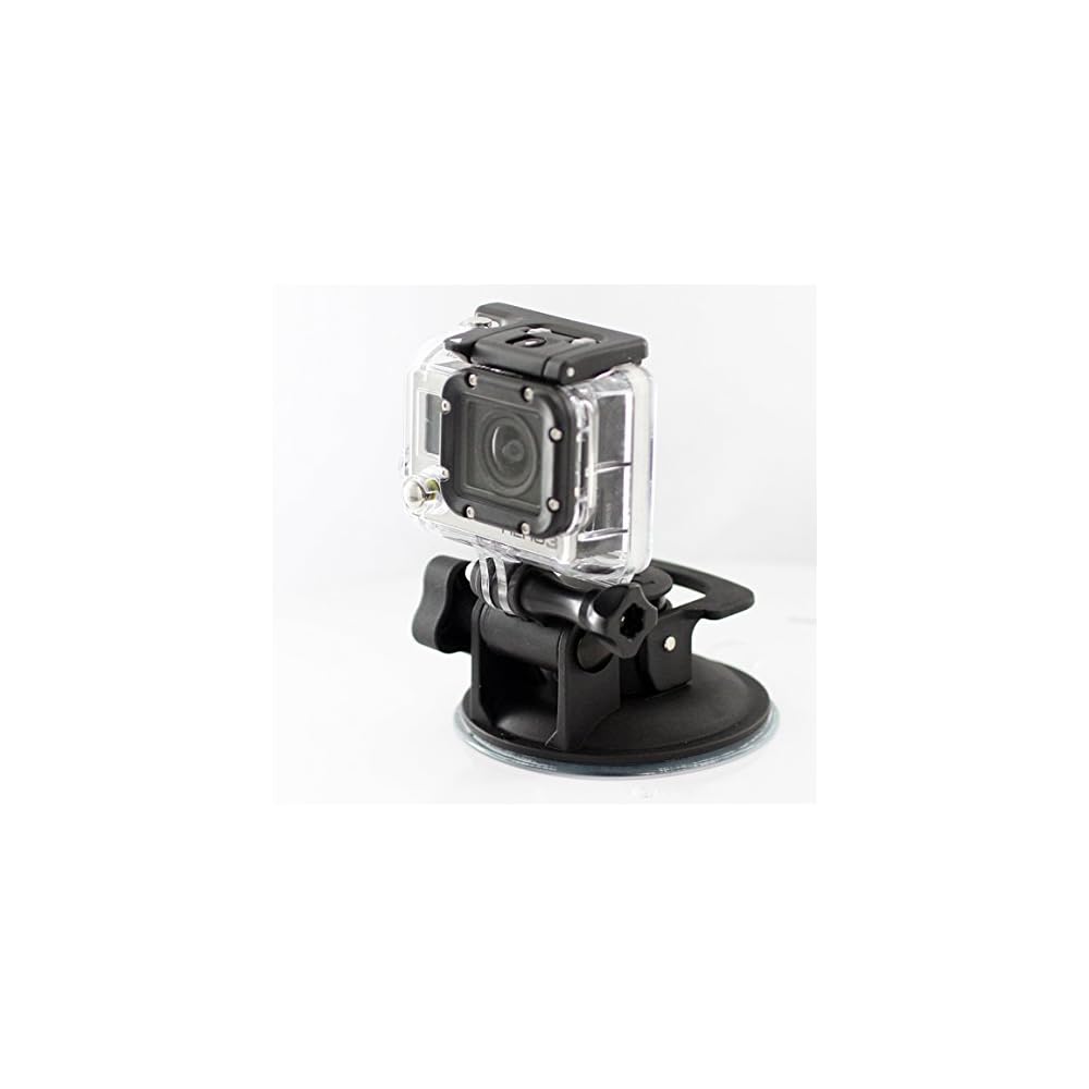 REC-MOUNTS Suction Cup Mount for GoPro HERO Series - Curved Surface Compatible, Semi-Permanent Use Suction Cup Mount [REC-B42GPLS]