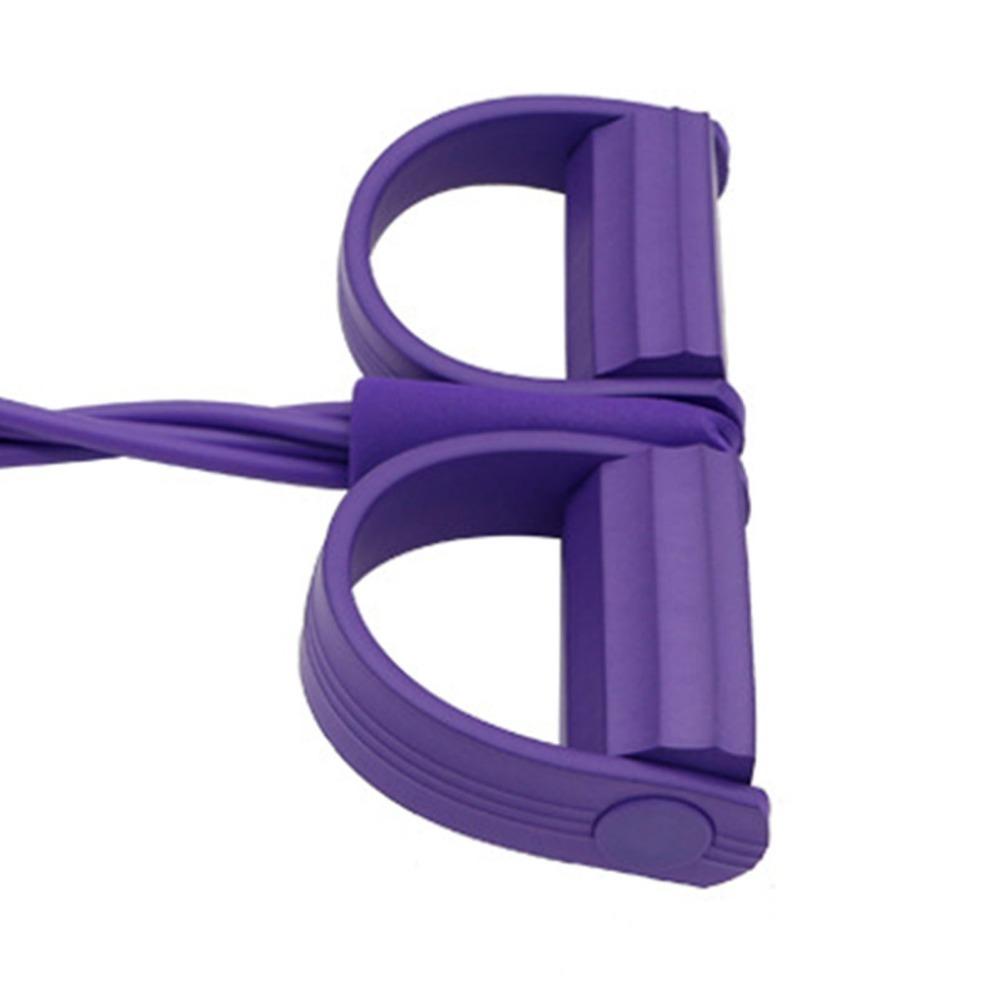 2PCS 4 Tube Pedal Resistance Band 6 Tube Foot Pedal Exerciser Resistance Band Trainer Core Training