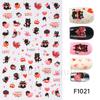 Nail Art Stickers, Romantic Valentine'S Day Love Cartoon Panda Love Adhesive Nail Stickers