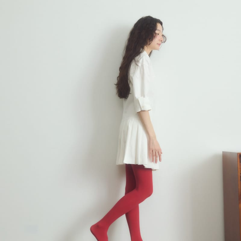 Ненавижу понедельник [IHM2402ST14] Цветные чулки 60D красные