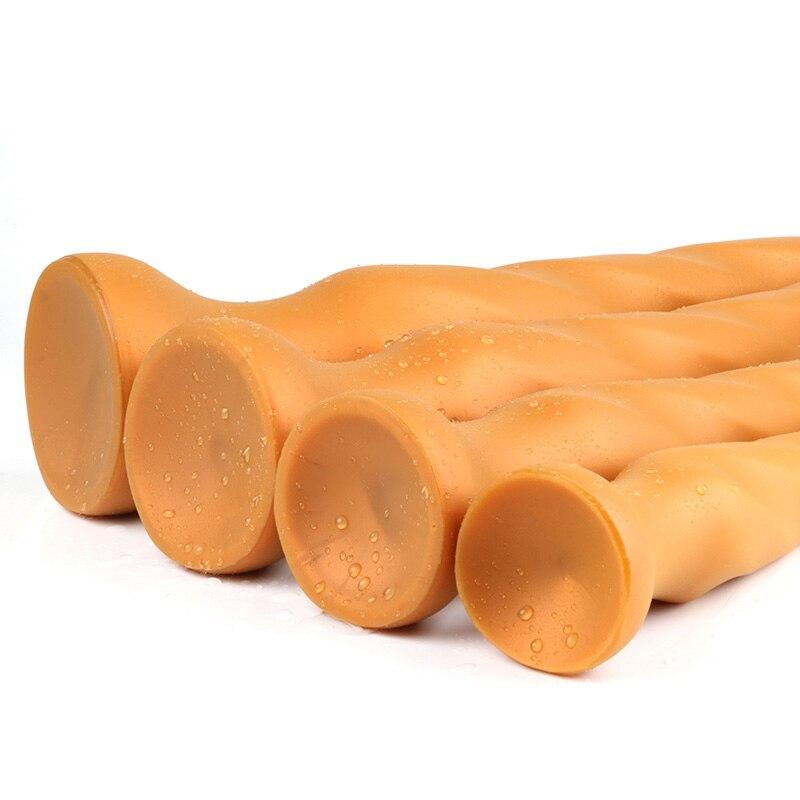 Удлиненная Анальная пробка Мягкий силиконовый мастурбатор Анальный расширитель Секс-игрушки Реалистичный ремешок для пениса на члене Фистинг БДСМ Дракон Фаллоимитатор