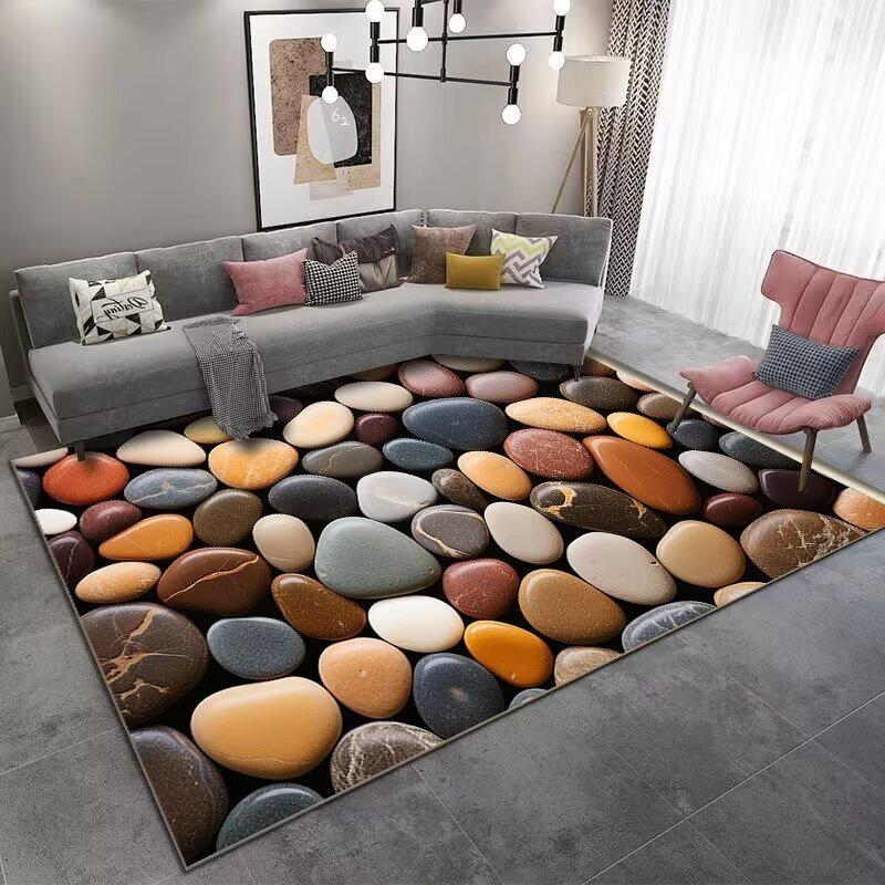 Ковер в стиле европейской мостовой, цветной, для гостиной, под диван, для спальни, прикроватный, для кабинета, для кухни, коврик у входной двери, нескользящий, современный декор