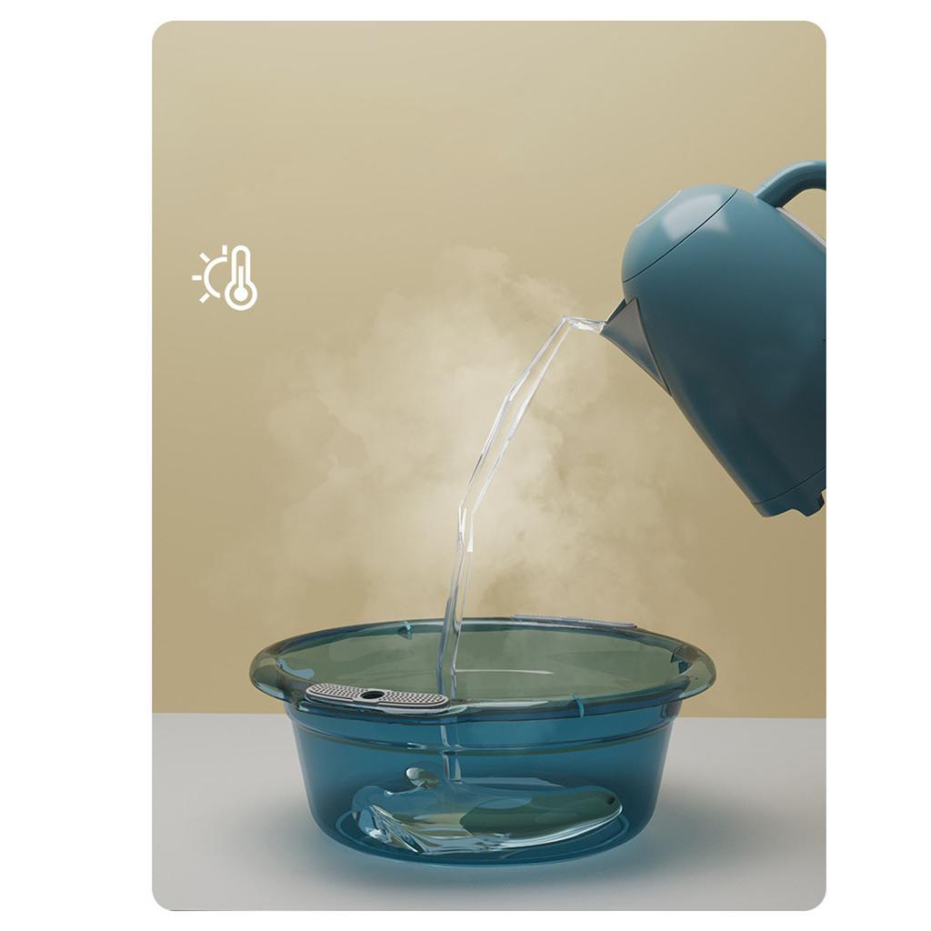 Пластиковая раковина для мытья посуды с ручками для кухни, переносная раковина для мытья посуды для домашнего хозяйства