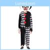 Cosplay Clown Costume Mask Role Play Halloween Events Stage Gift Performance