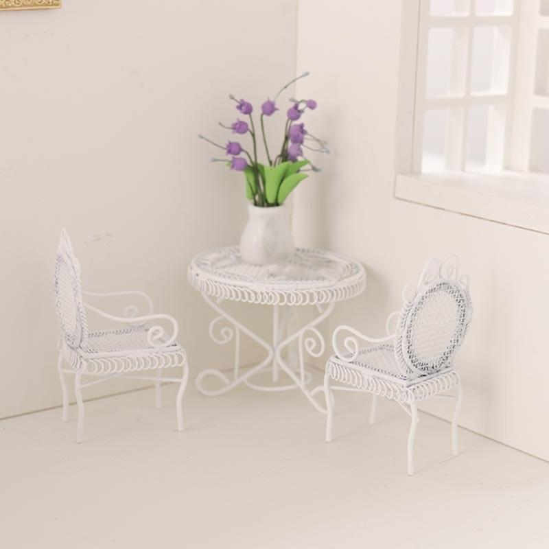 Coffee Table Chair Furniture Model for Dollhouses Living Room Scene Realistic Coffee Table Model for Creative Furniture